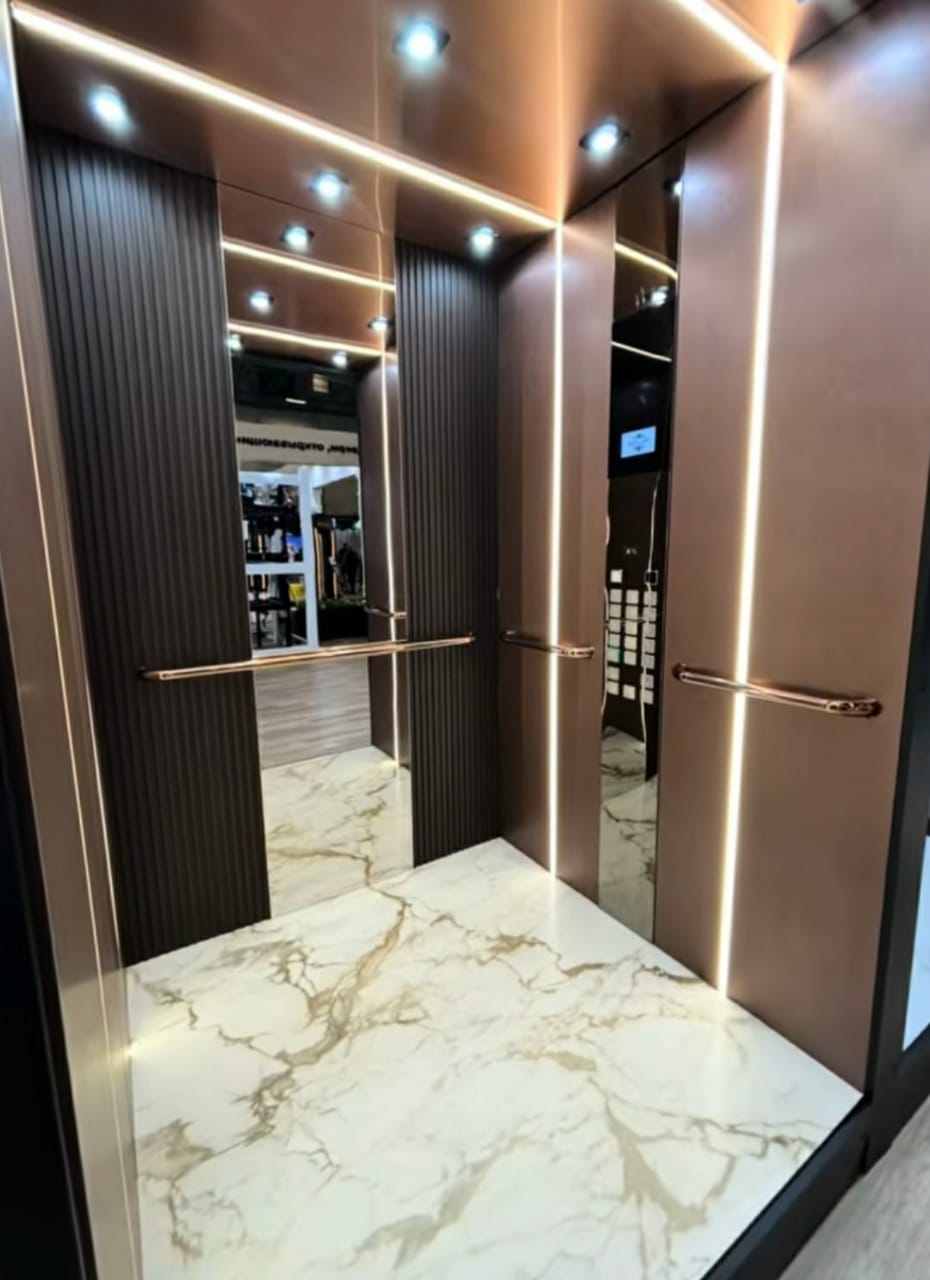 Installation Ascenseur - Cabine Design Bronze